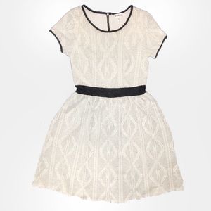 [monteau los angeles] Cream Sweater A-line Dress